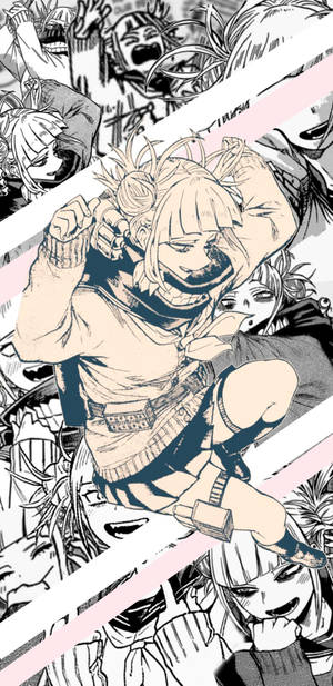 Black And White Himiko Toga Wallpaper