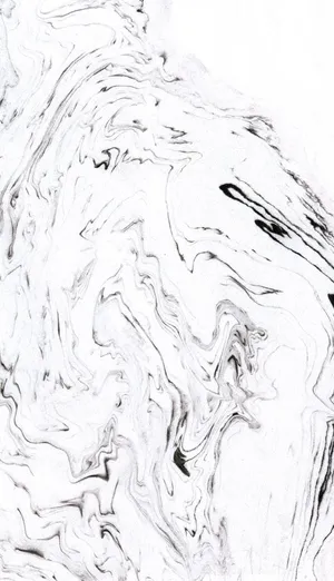 Black And White Ink Fluid Marble Wallpaper