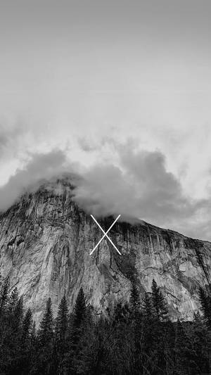 Black And White Iphone Cliff Wallpaper