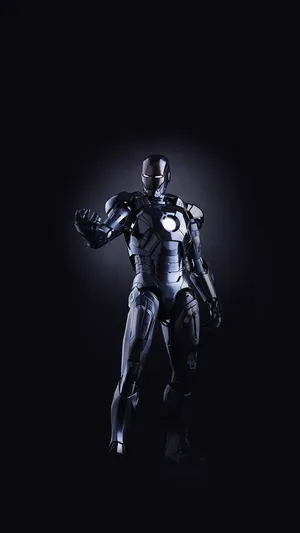 Black And White Iron Man Phone Wallpaper