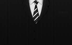 Black And White Men Suit Aesthetic Wallpaper