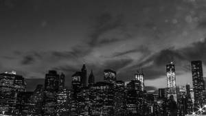 Black And White New York Low Angle Wallpaper