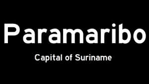 Black And White Paramaribo Poster Wallpaper