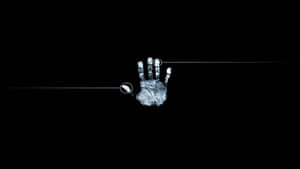 Black And White Pc Hand Print Wallpaper