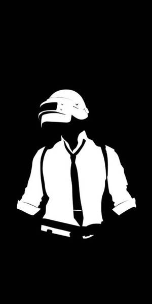 Black And White Pubg Logo Wallpaper