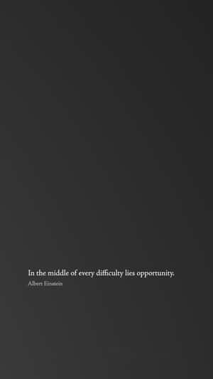 Black And White Quotes Simple By Albert Einstein Wallpaper