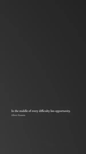 Black And White Quotes Simple By Albert Einstein Wallpaper