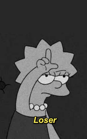 Black And White Sad Lisa Simpson Wallpaper