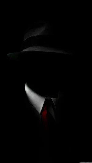 Black Android Mystery Man Wallpaper