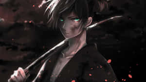 Black Anime Boy Yato Narogami Wallpaper