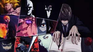 Black Anime Characters Aesthetic Pc Wallpaper