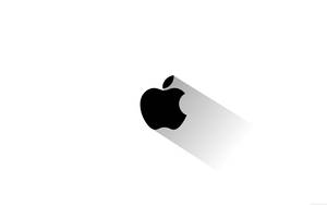 Black Apple Logo With Shadow Wallpaper