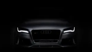 Black Audi Rs Front Wallpaper