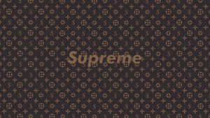 Black Background Supreme Monogram Desktop Wallpaper