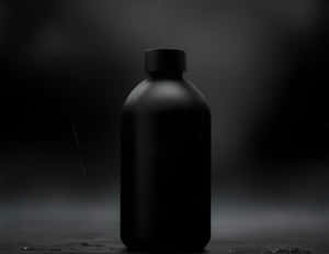 Black Bottle Product Mockup Dark Background Wallpaper