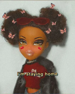 Black Bratz Aesthetic Butterflies Wallpaper