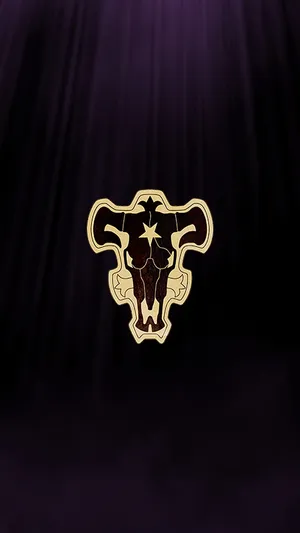 Black Bull Emblem Black Clover Wallpaper