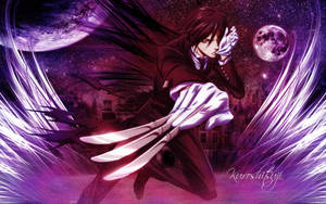 Black Butler Sebastian Starry Night Wallpaper