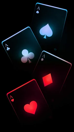 Black Cards Iphone Stock Wallpaper