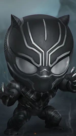 Black Cartoon Characters Black Panther Wallpaper