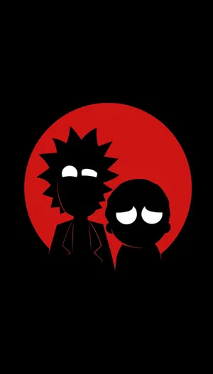 Black Cartoon Characters Boy Girl Love Wallpaper