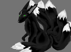 Black Cartoon Fox [wallpaper] Wallpaper