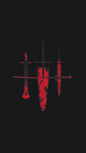 Black Clover Swords Silhouette Wallpaper
