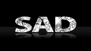 Black Day Doodle Art Wallpaper