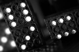 Black Domino Tiles Wallpaper