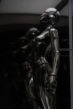 Black Female Robot Wallpaper