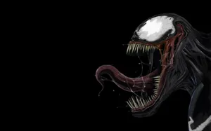 Black Fierce Venom Wallpaper