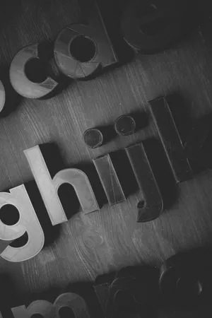 Black Font Magnetic Letters Wallpaper