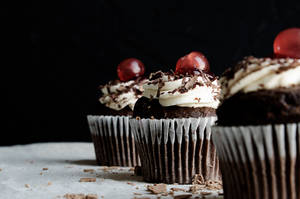 Black Forest Cupcake Wallpaper