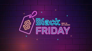 Black Friday Aesthetic Neon Light Wallpaper