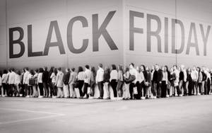 Black Friday Frenzy Captured Wallpaper