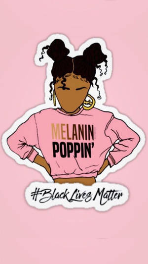 Black Girl Baddie With Melanin Poppin' Sweater Wallpaper
