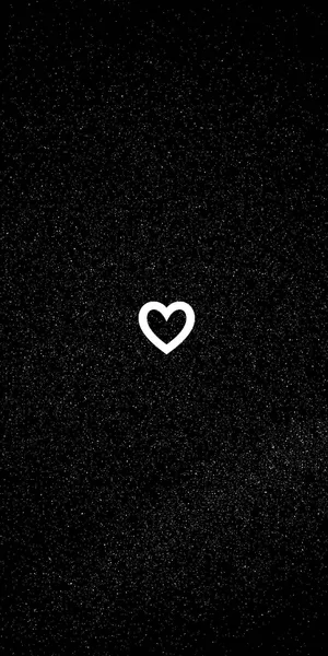 Black Glitter Hearti Phone Wallpaper Wallpaper