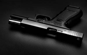 Black Glock With Open Slide Wallpaper