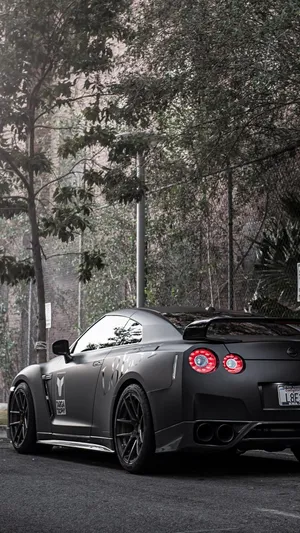 Black Gtr R35 Car Wallpaper