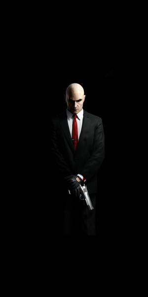 Black Hitman Iphone Wallpaper