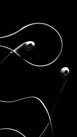 Black Iphone Headset Wallpaper