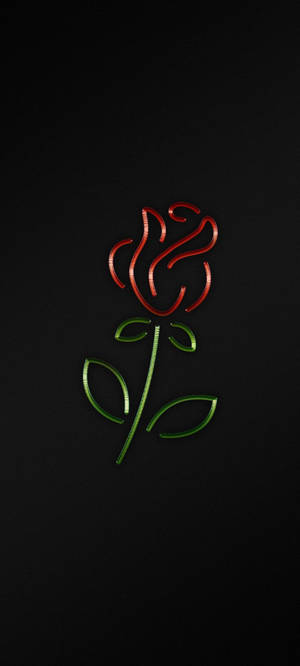 Black Iphone Rose Wallpaper