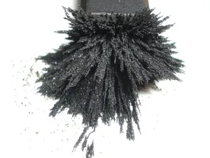 Black Iron Powder Top View Wallpaper