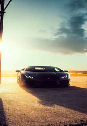 Black Lamborghini Iphone Dessert Wallpaper Wallpaper