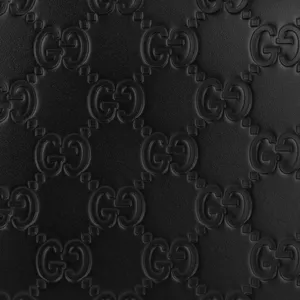 Black Leather Gucci Pattern Wallpaper