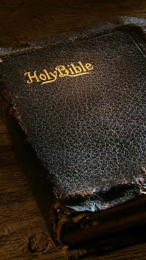 Black Leather Holy Bible Wallpaper