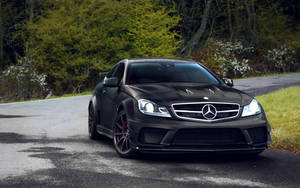 Black Luxury And Style In The Mercedes-amg Wallpaper