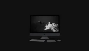 Black Macbook 3d Desktop Wallpaper