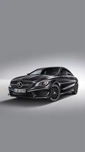 Black Mercedes Benz Cla Iphone Wallpaper