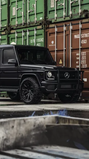 Black Mercedes G63 Amg Iphone Wallpaper